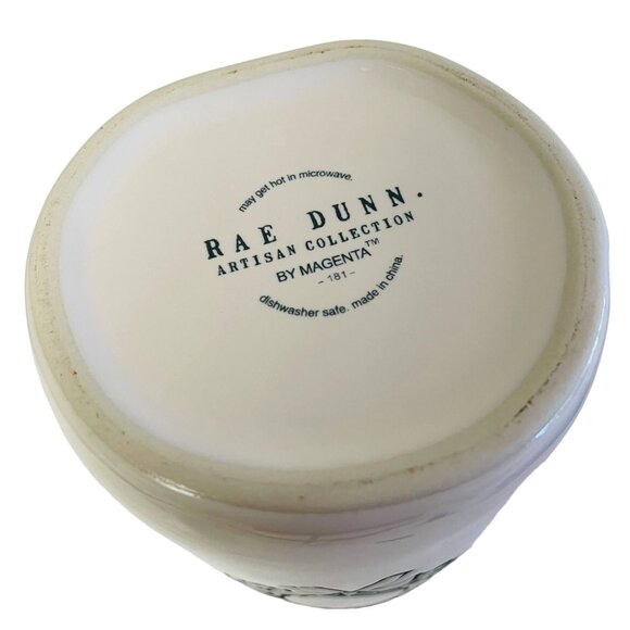 Rae Dunn Artisan Collection Christmas Wreath Mug By Magenta 14oz White & Green - Picture 4 of 7